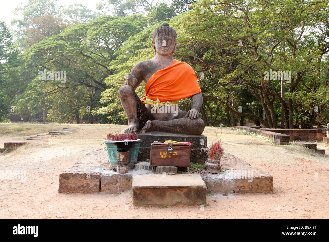Yama - Gott der Unterwelt Hindu. Ursprünglich gedacht, um Leprakranke König Jayavarman VII. Elefant-Terrasse in der Nähe von Angkor Wat Stockfoto