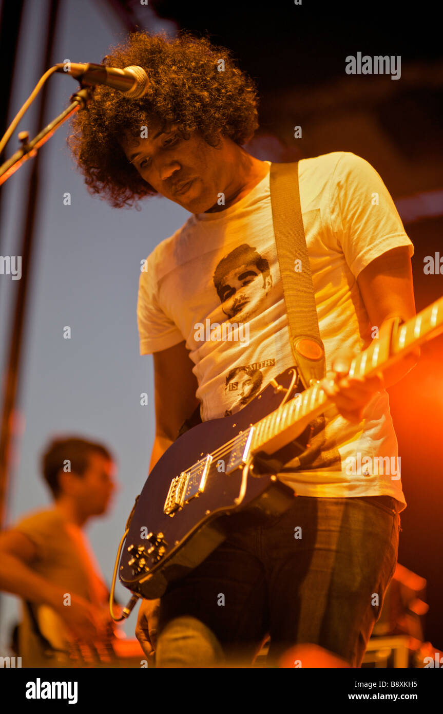 Black Kids Gitarrist Sänger Reggie Youngblood Stockfoto