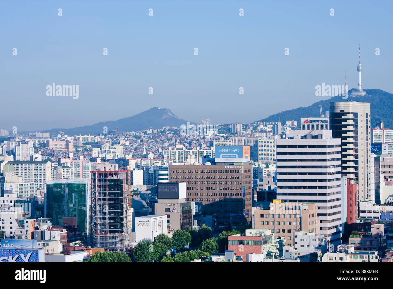 Die Innenstadt von Seoul, Südkorea Stockfoto
