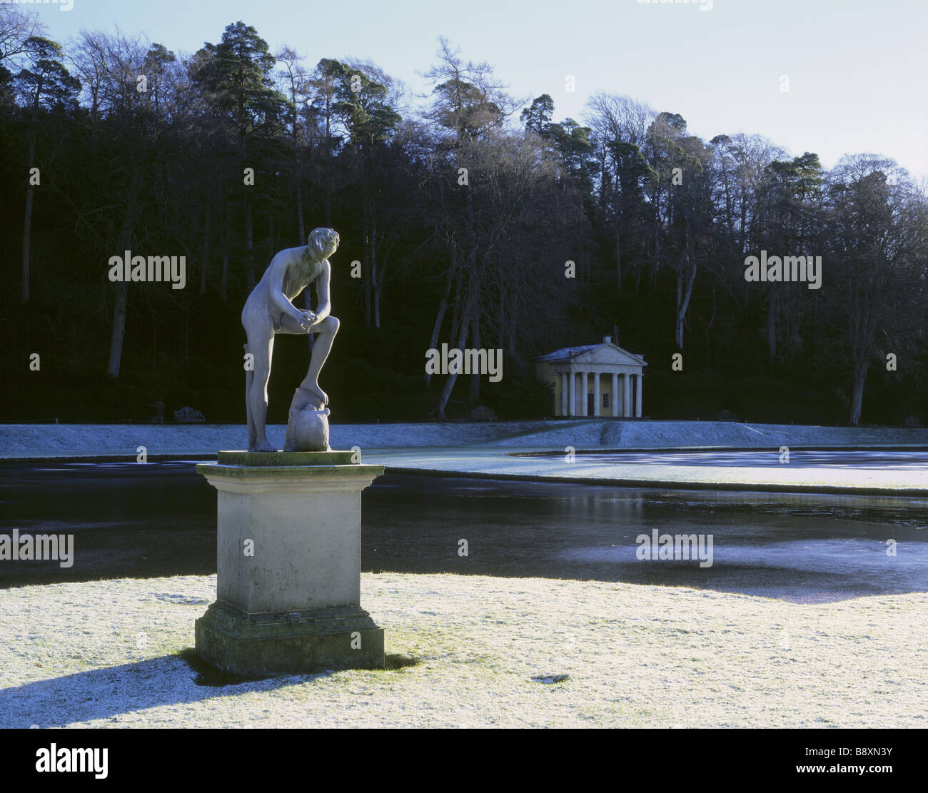 Fountains Abbey/Studley Royal Stockfoto