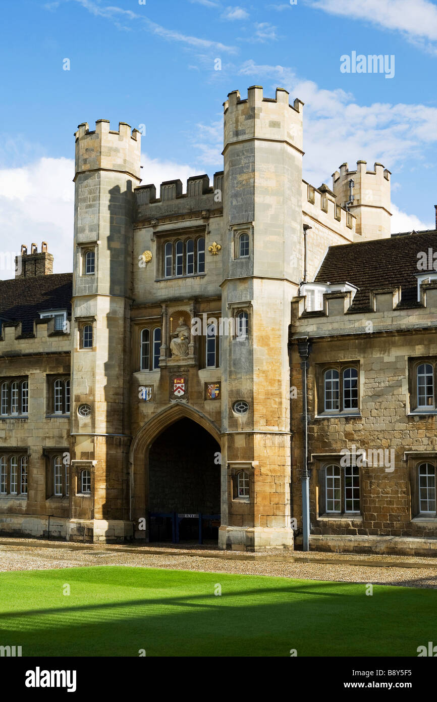 Queen's Gate Trinity College Cambridge, England Stockfoto