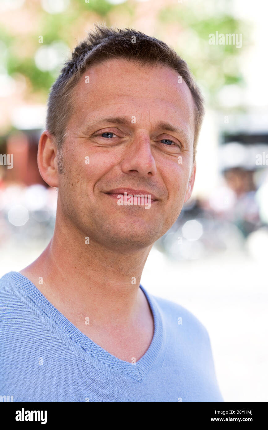 Porträt einer lächelnden Mann Schwedens. Stockfoto