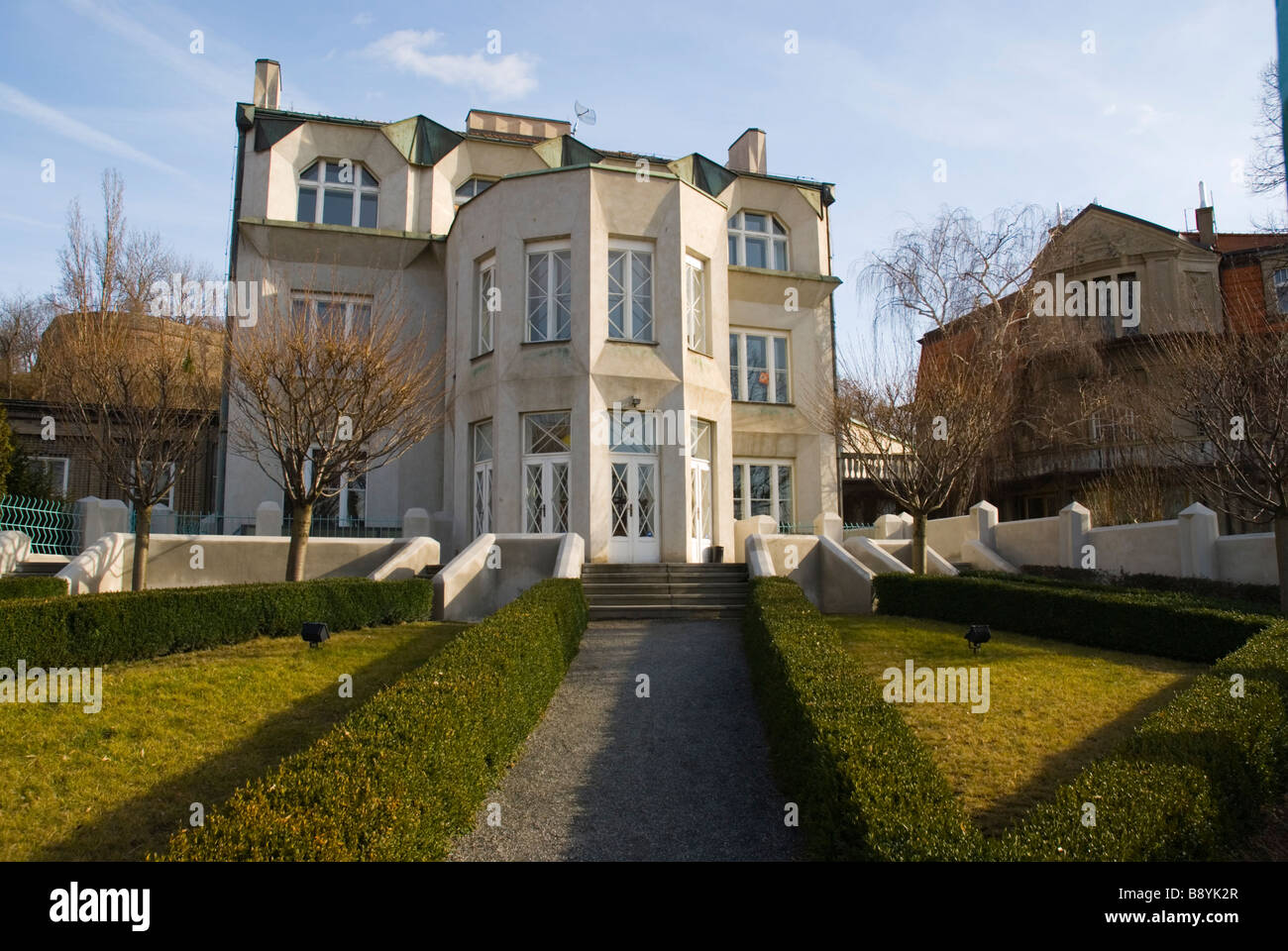 Kovarovico Vila (1912 / 13) von Josef Chochol, Beispiel des Kubismus, Vysehrad, Prag, Tschechische Republik, Europa Stockfoto