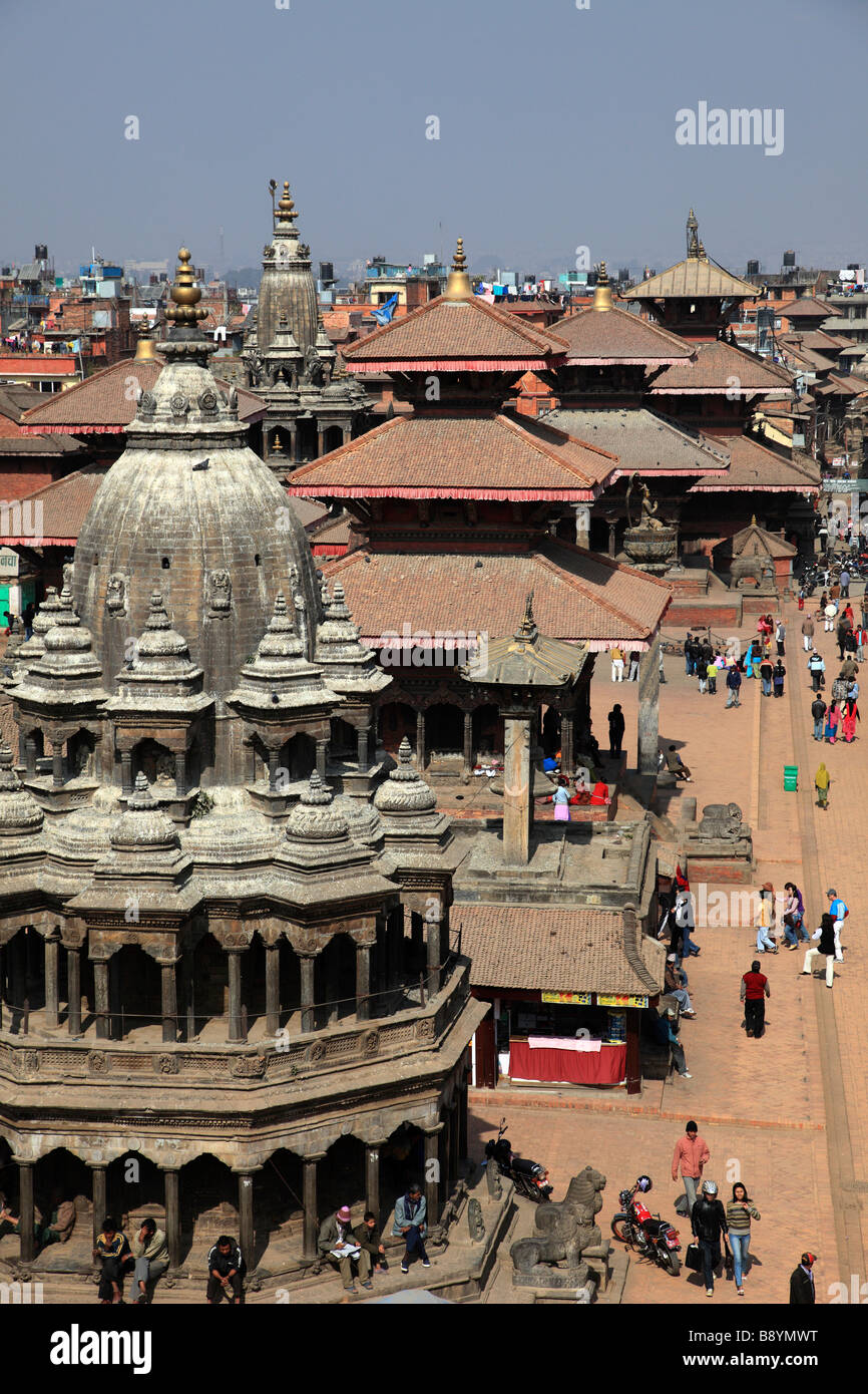 Nepal Kathmandu Tal Patan Durbar Square Stockfoto