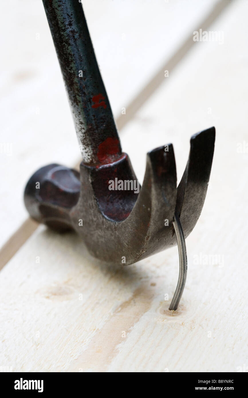 Hammer und Nagel-Schweden. Stockfoto