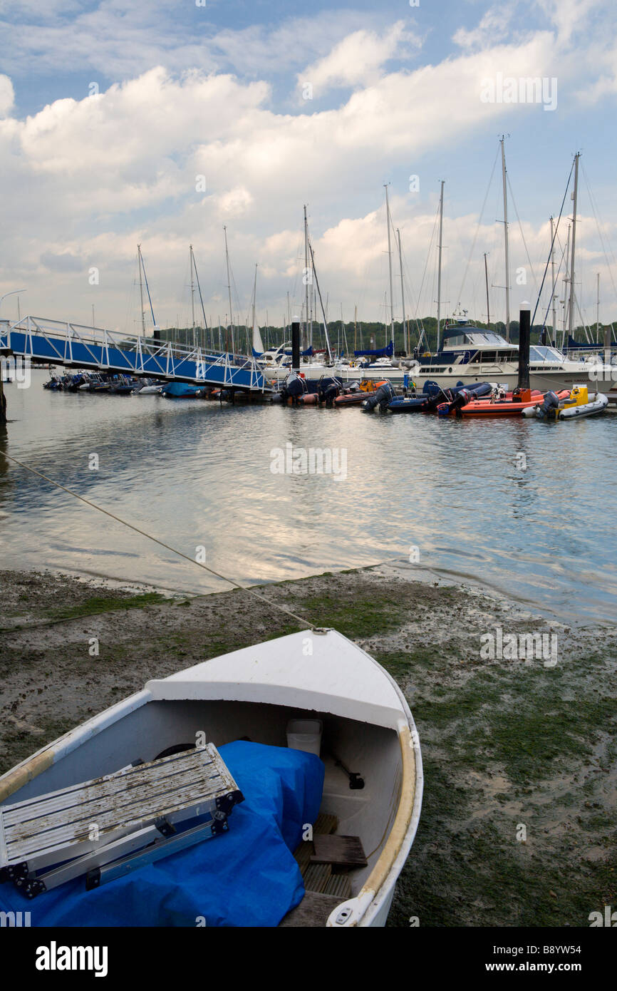 Boote an Hamble Marina Hampshire in England Stockfoto