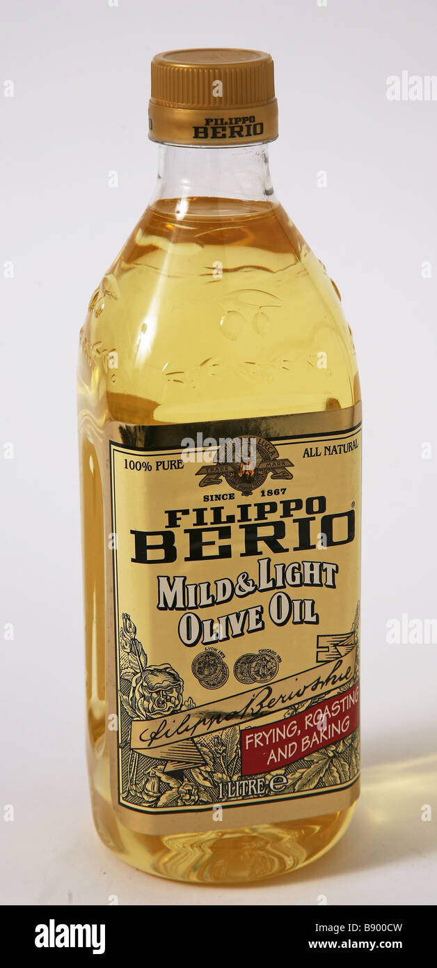 leichte Berio Oliven Öl Stockfoto