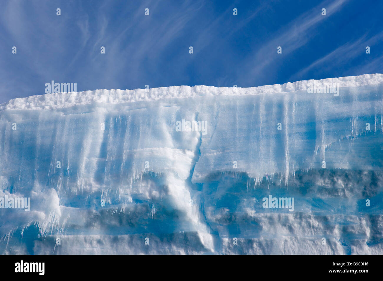 South Georgia Island Scotia Meer tabellarische Eisberg Stockfoto