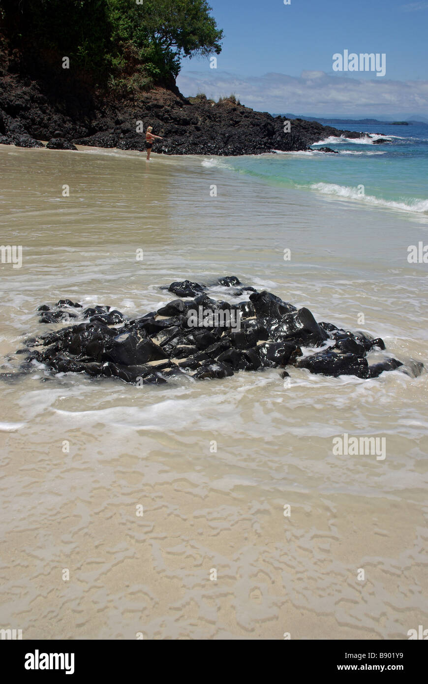 Isla Bolaños, Golfo de Chiriquí, Provinz Chiriquí, Panama Stockfoto