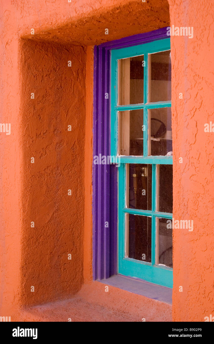 Bunte Fenster in La Placita Village, Tucson AZ USA Stockfoto