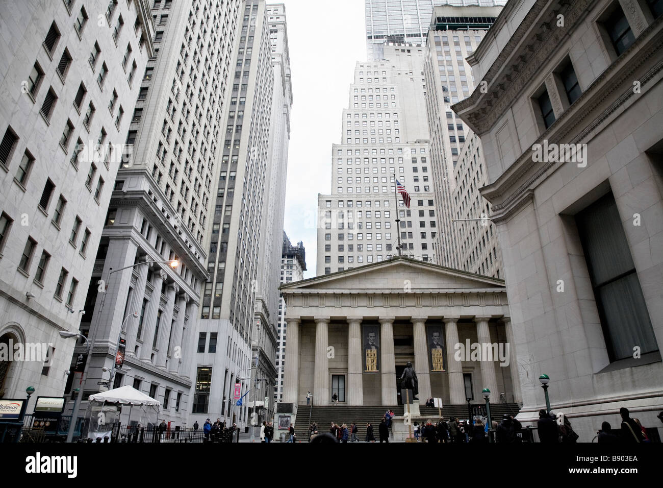 Federal Hall Wall Street New York City USA Stockfoto