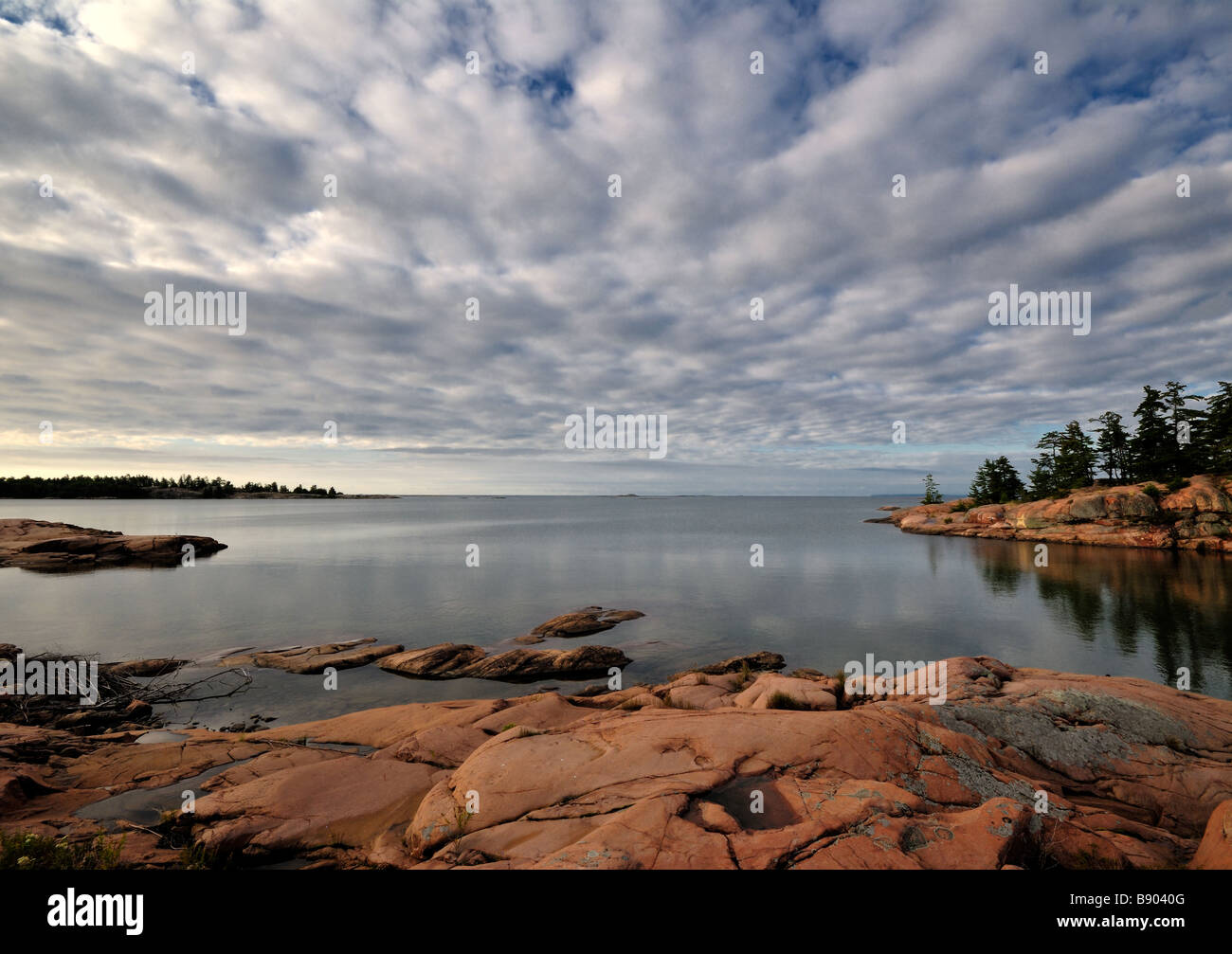 Schöne Georgian Bay, Lake Huron Stockfoto