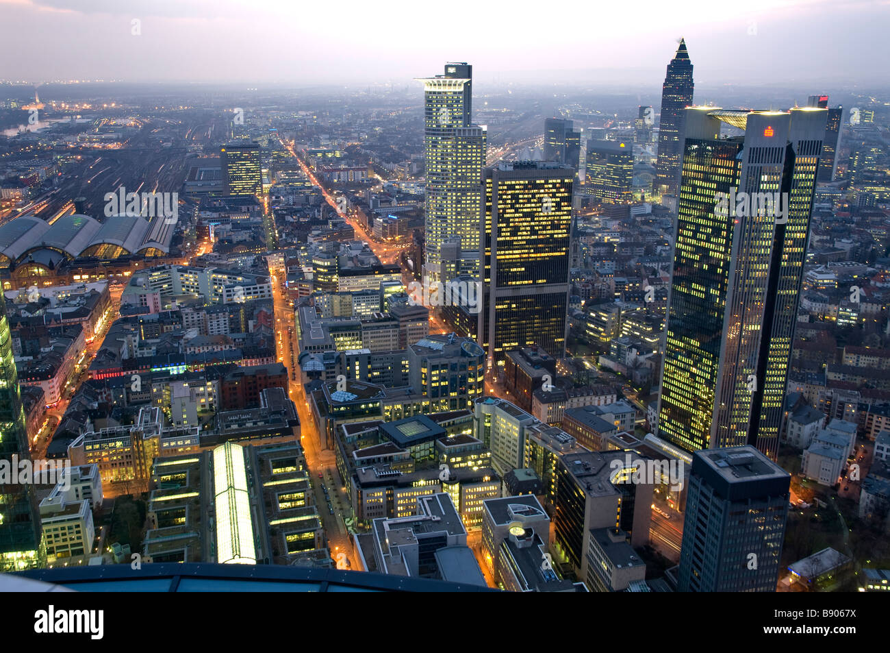 Europa-Deutschland-Frankfurt am Main Downtown Financial district Stockfoto