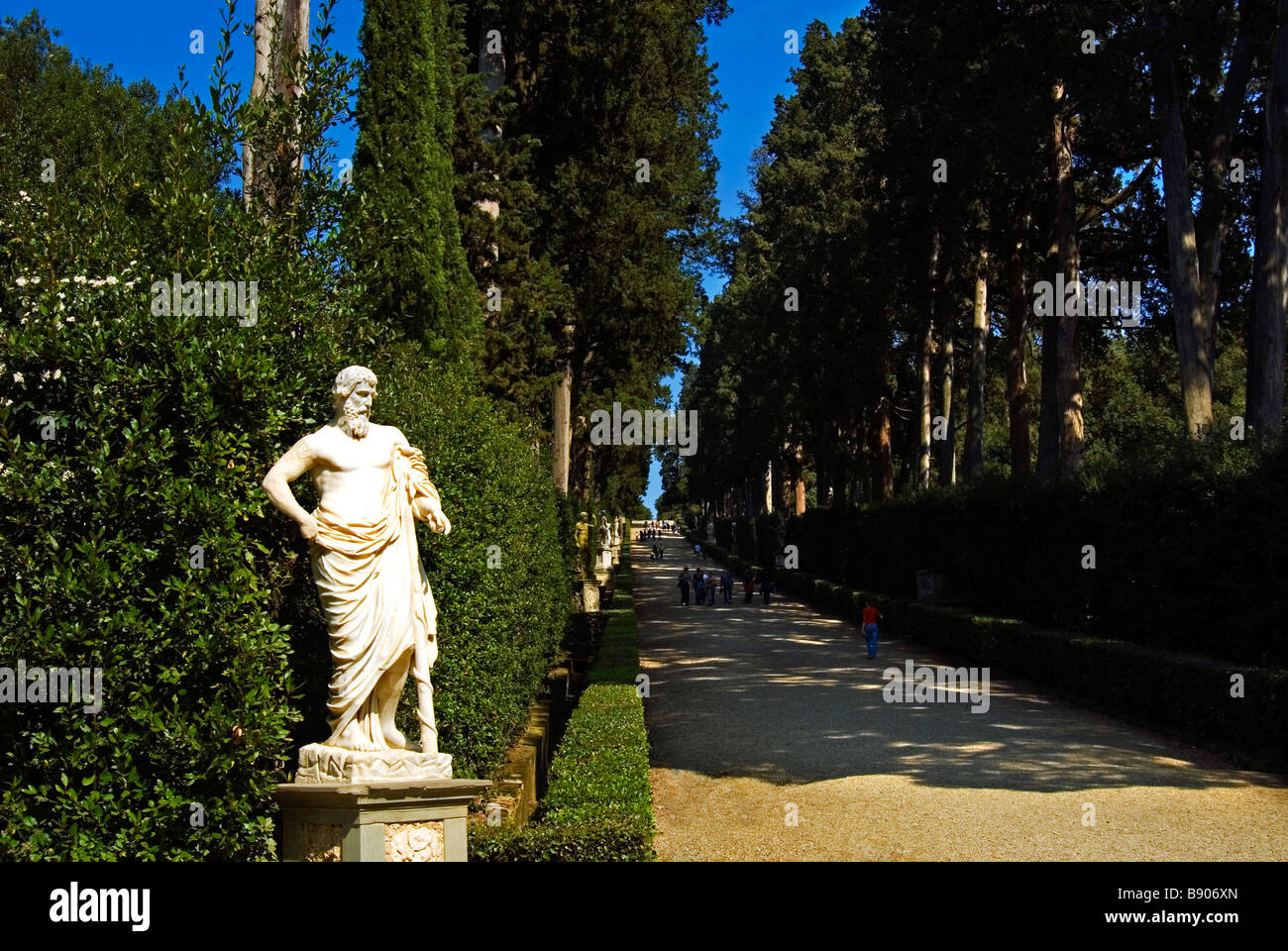 Die Viottolone im Boboli-Garten Florenz Firenze Tuscany Italien Europa Stockfoto