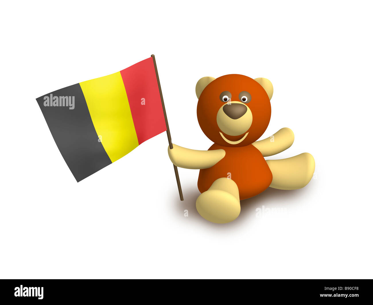 Belgien-Flagge Stockfoto