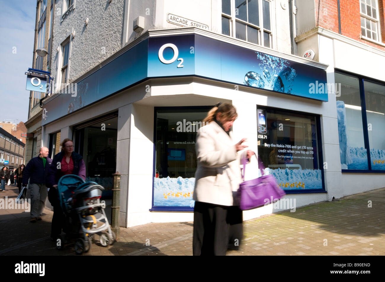 O2 Handy-Shop Norwich UK Stockfoto