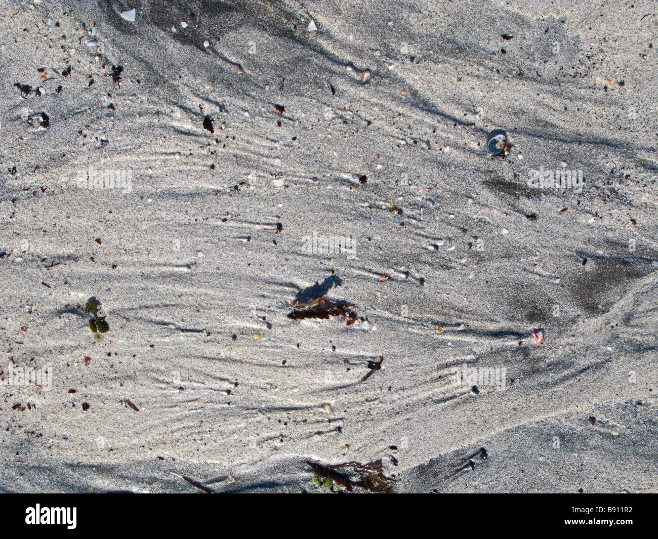 Muster in den Sand auf Mull Stockfoto