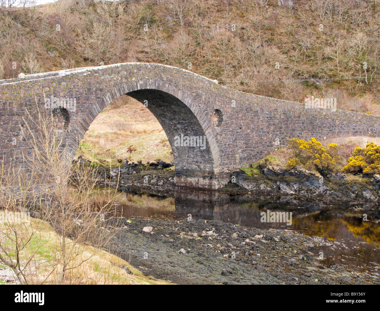 Hebt Brücke, Isle of Seil Stockfoto