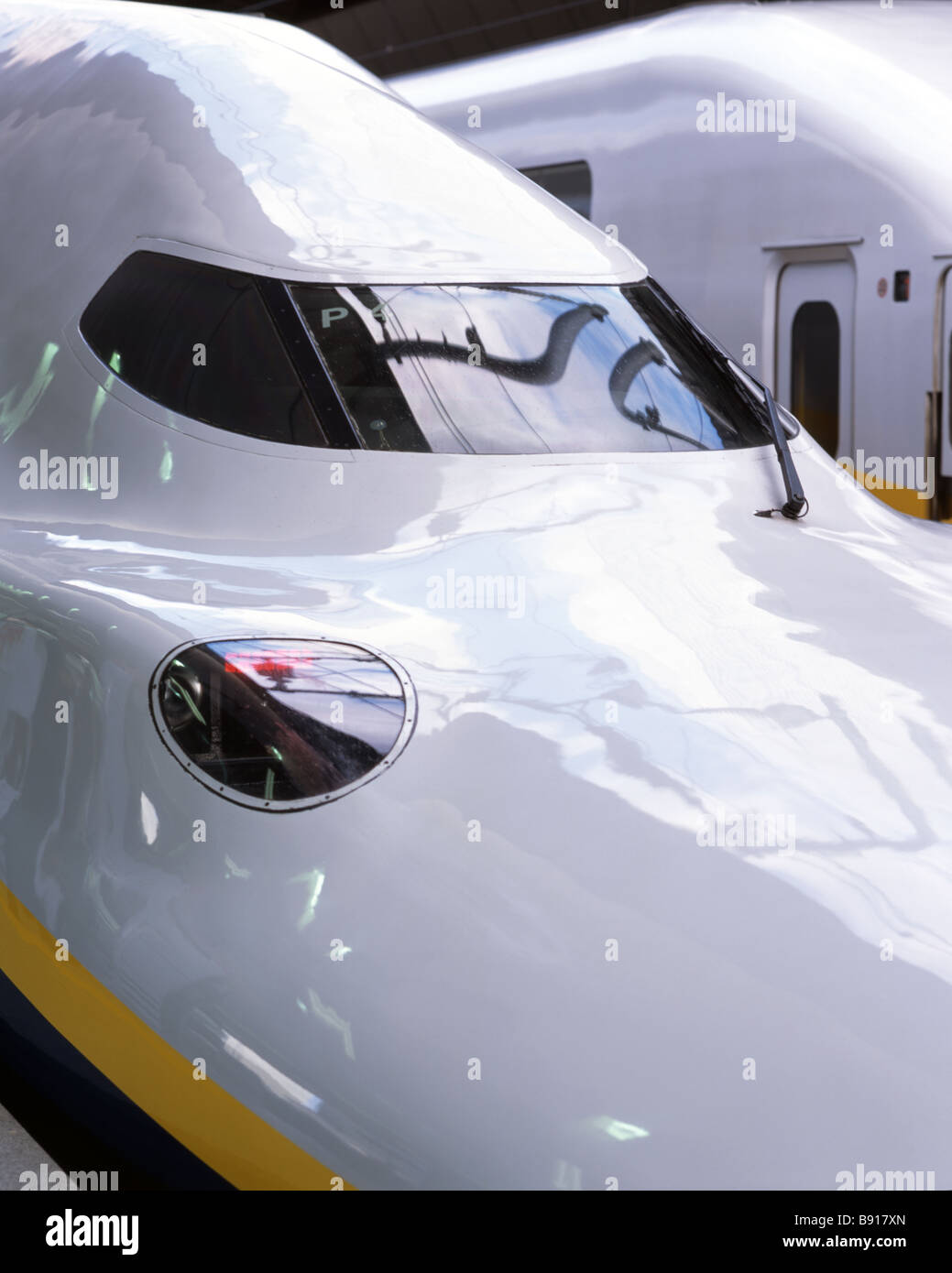 Shinkansen-Hochgeschwindigkeitszug, Tokyo Station Stockfoto