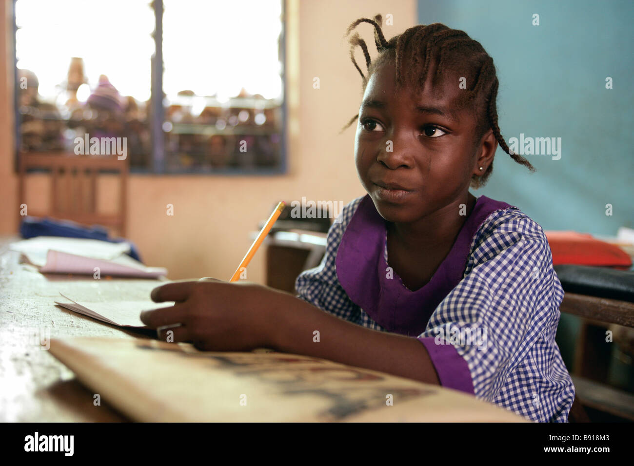 Nigeria: Mädchen an einer weiterführenden Schule in Shuwa Stockfoto
