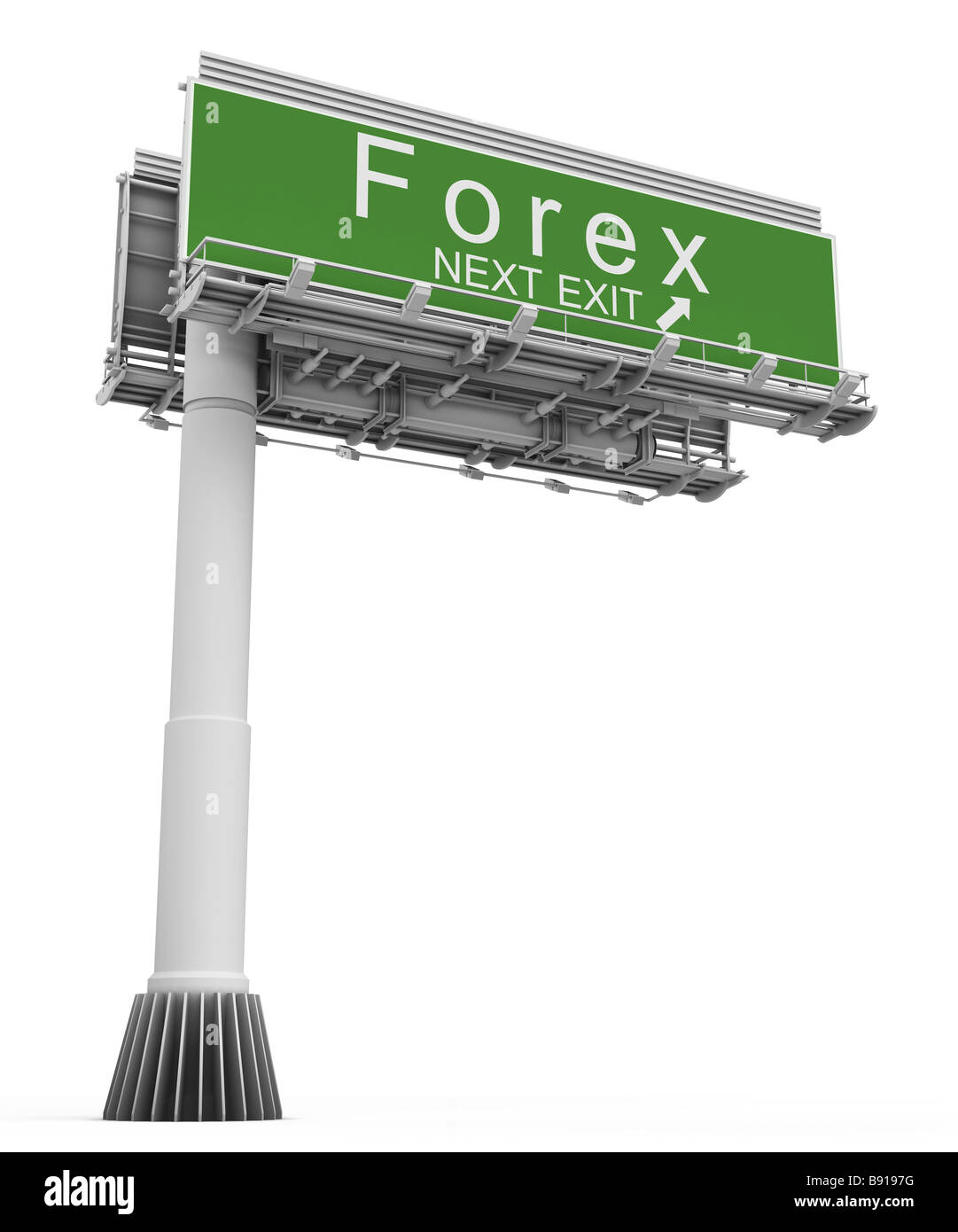 Autobahn Ausfahrt forex Stockfoto