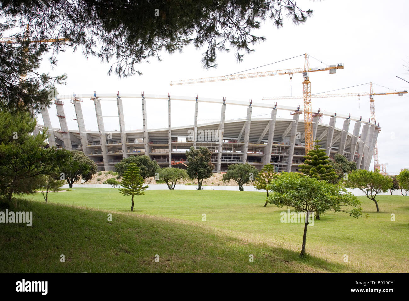 Green Point Stadion Bau III Stockfoto