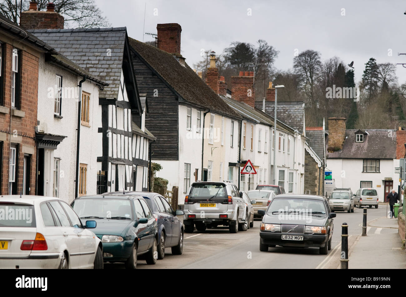 Presteigne Dorf Powys an der Walisisch-englischen Grenze Wales UK Stockfoto