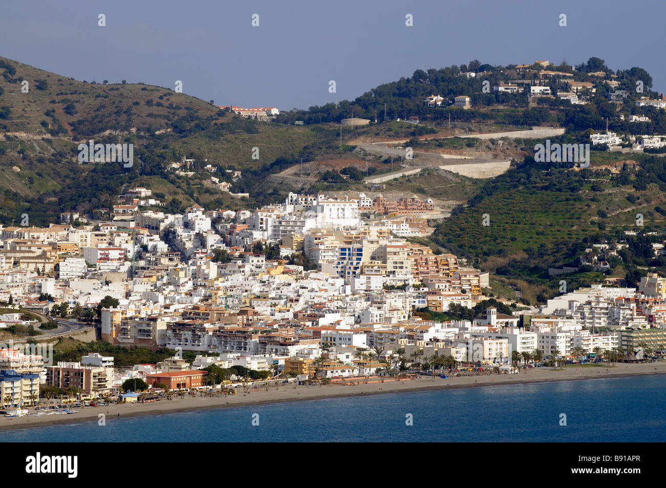 Weiße Stadt von La Herradura an der Costa Tropical südlichen Spanien Stockfoto