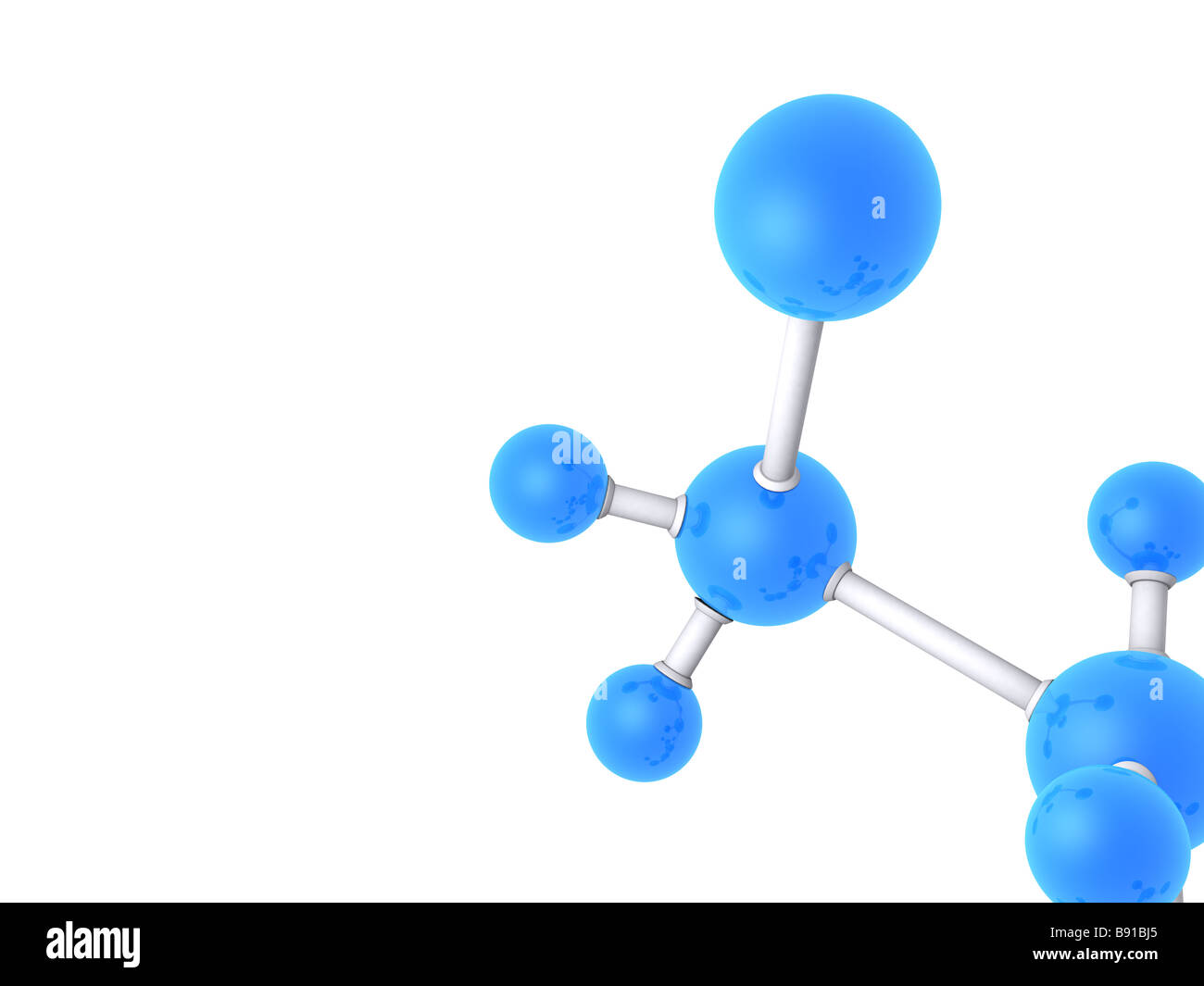 3D Moleküle Stockfoto