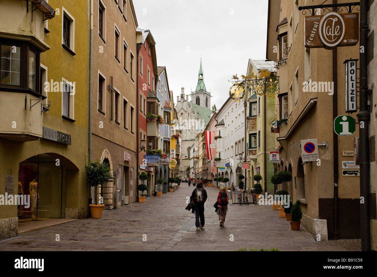 Zentrum der Stadt Stockfoto