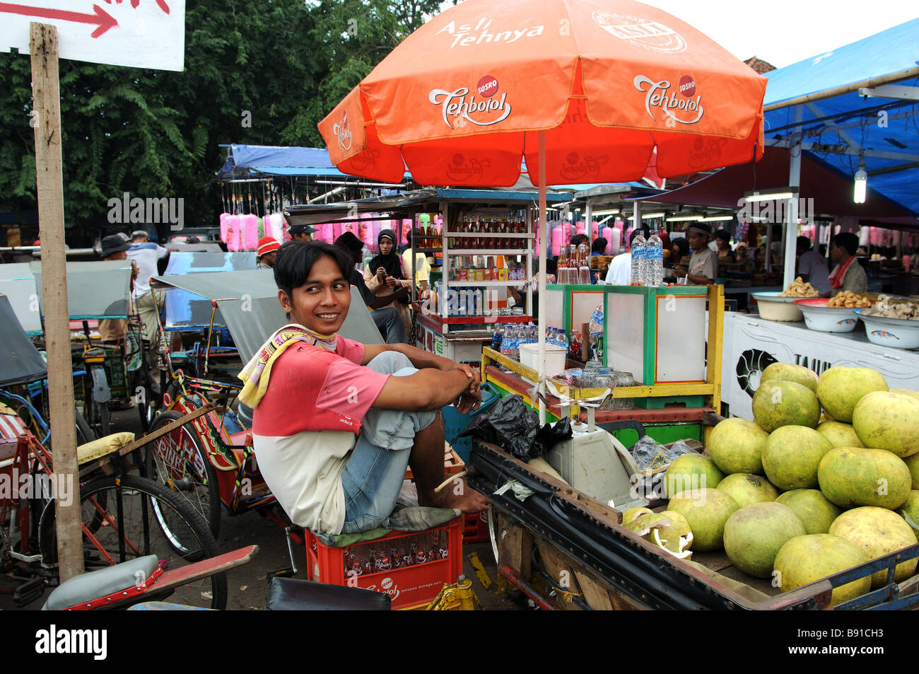 Pasar Kanoman Cirebon Java Indonesien Stockfoto