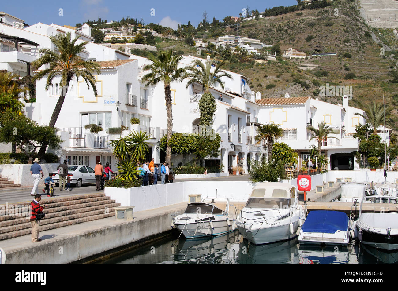 Marina del Este auf der Costa Tropical Andalusien südlichen Spanien Freizeitboote Stockfoto