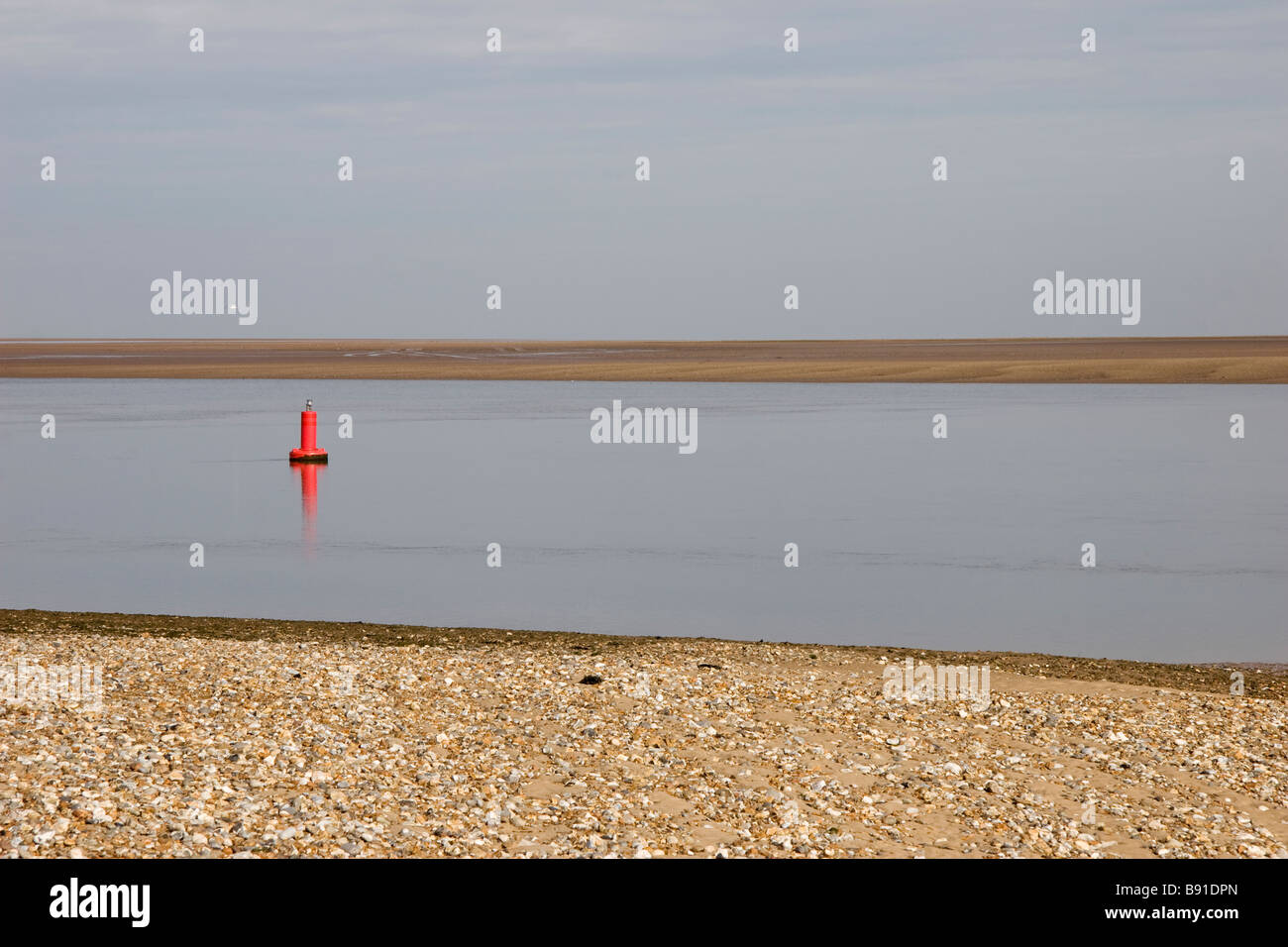 Ein ruhiger Tag an 'Wells weiter am Meer', Norfolk, England, UK. Stockfoto