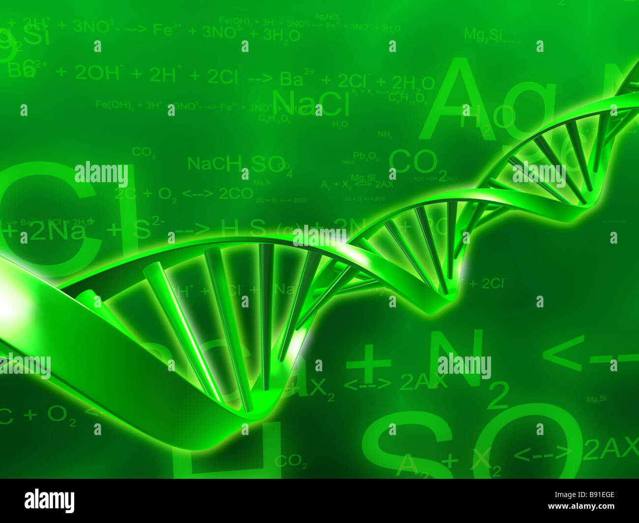 DNA-Modell Stockfoto