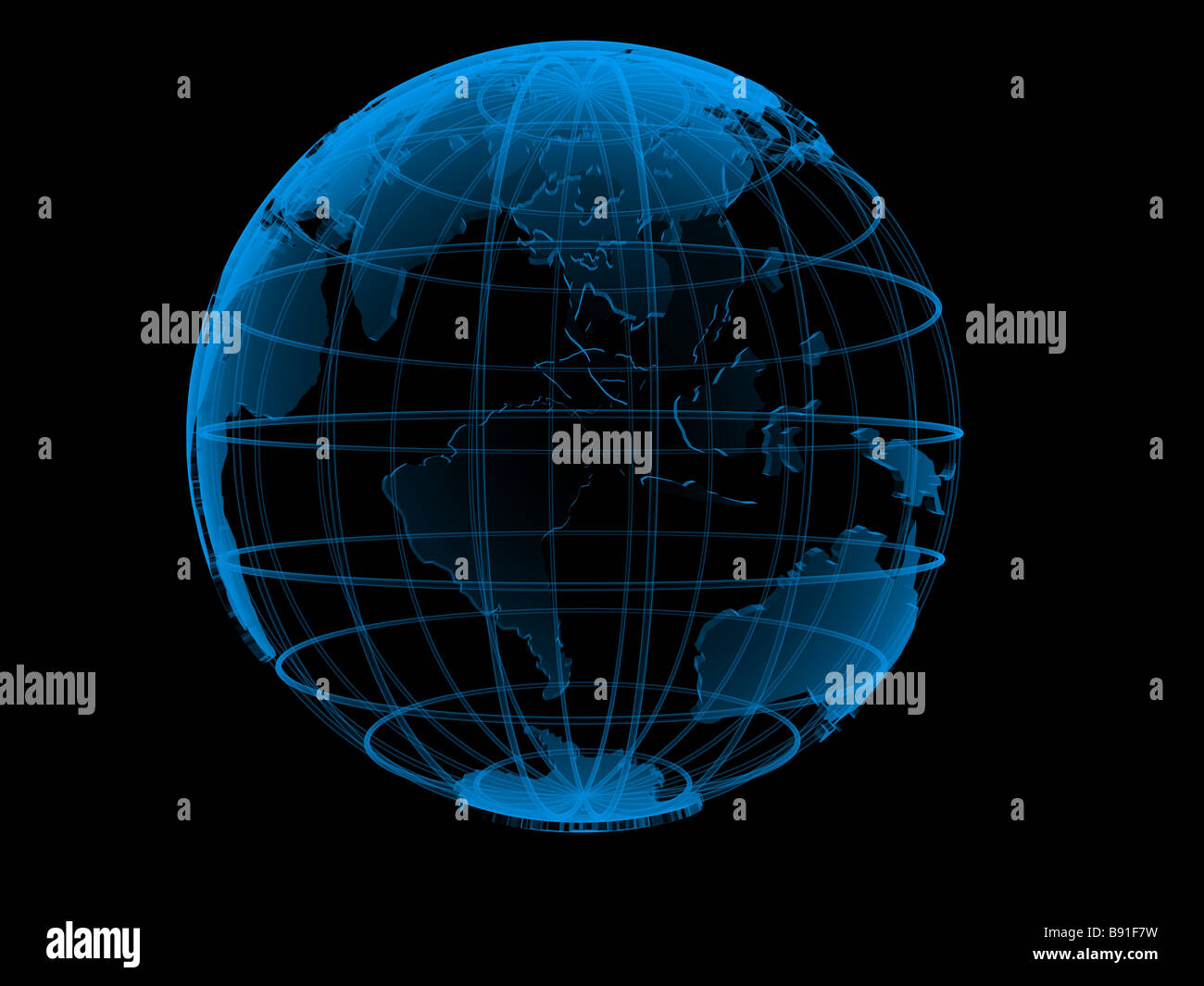transparenter Globus Stockfoto