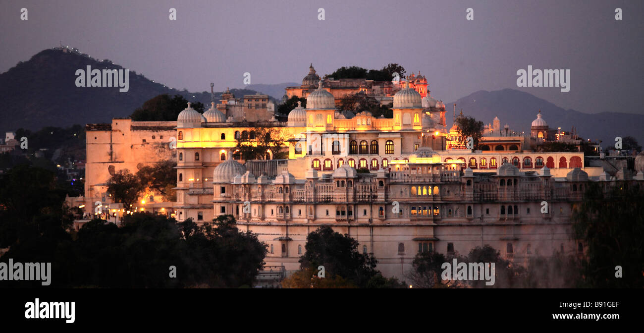 Indien Rajasthan Udaipur Fateh Prakash Palace Hotel Stockfoto