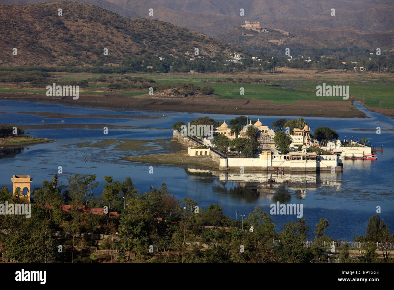 Indien Rajasthan Udaipur Lake Pichola Jagmandir Insel Palace Stockfoto