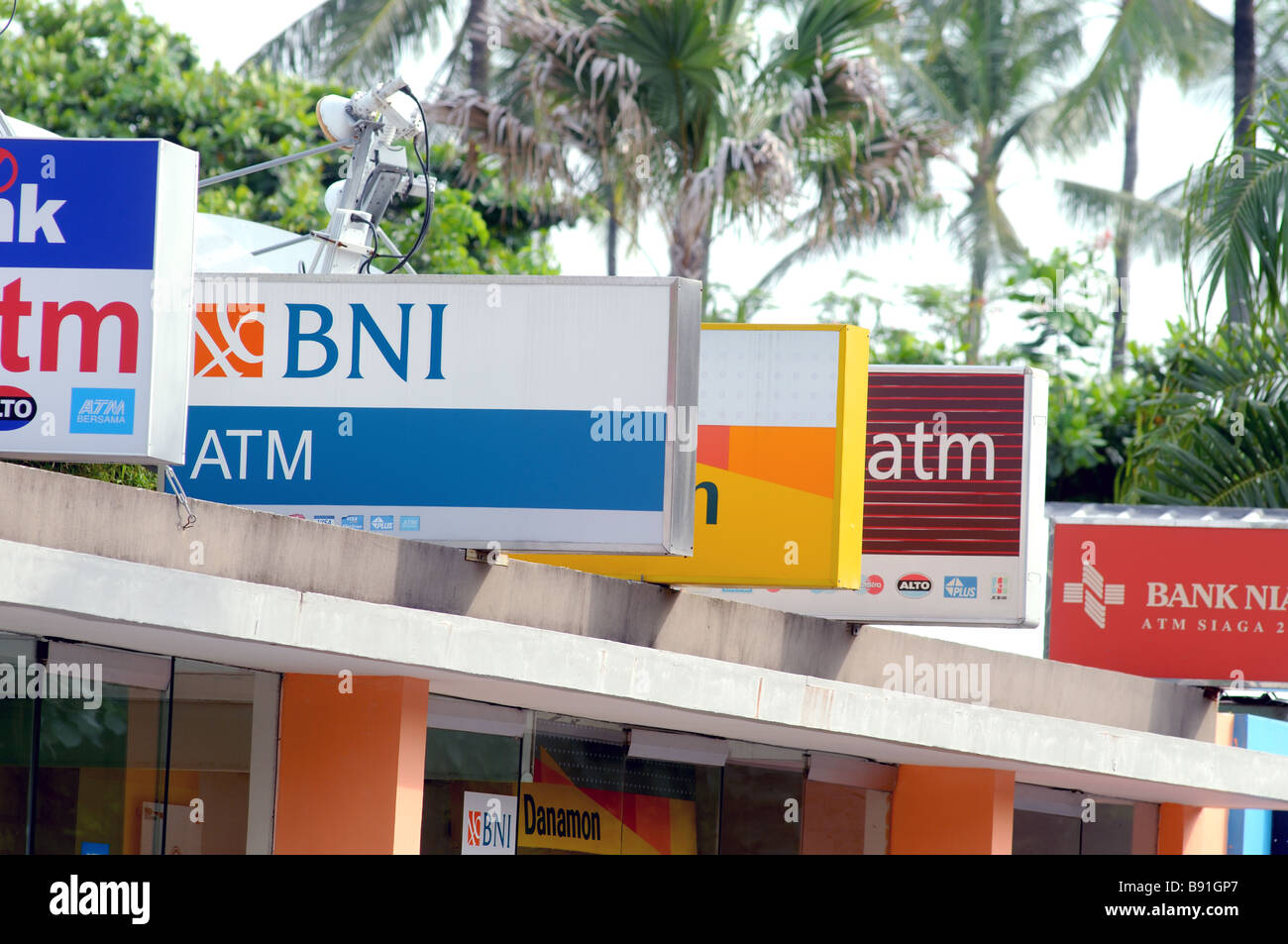 JL Kartika Plaza Kuta Bali Indonesien Stockfoto