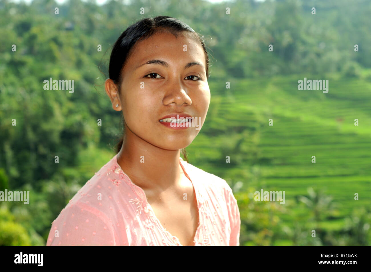 Jatiluwih Bali Indonesien Stockfoto