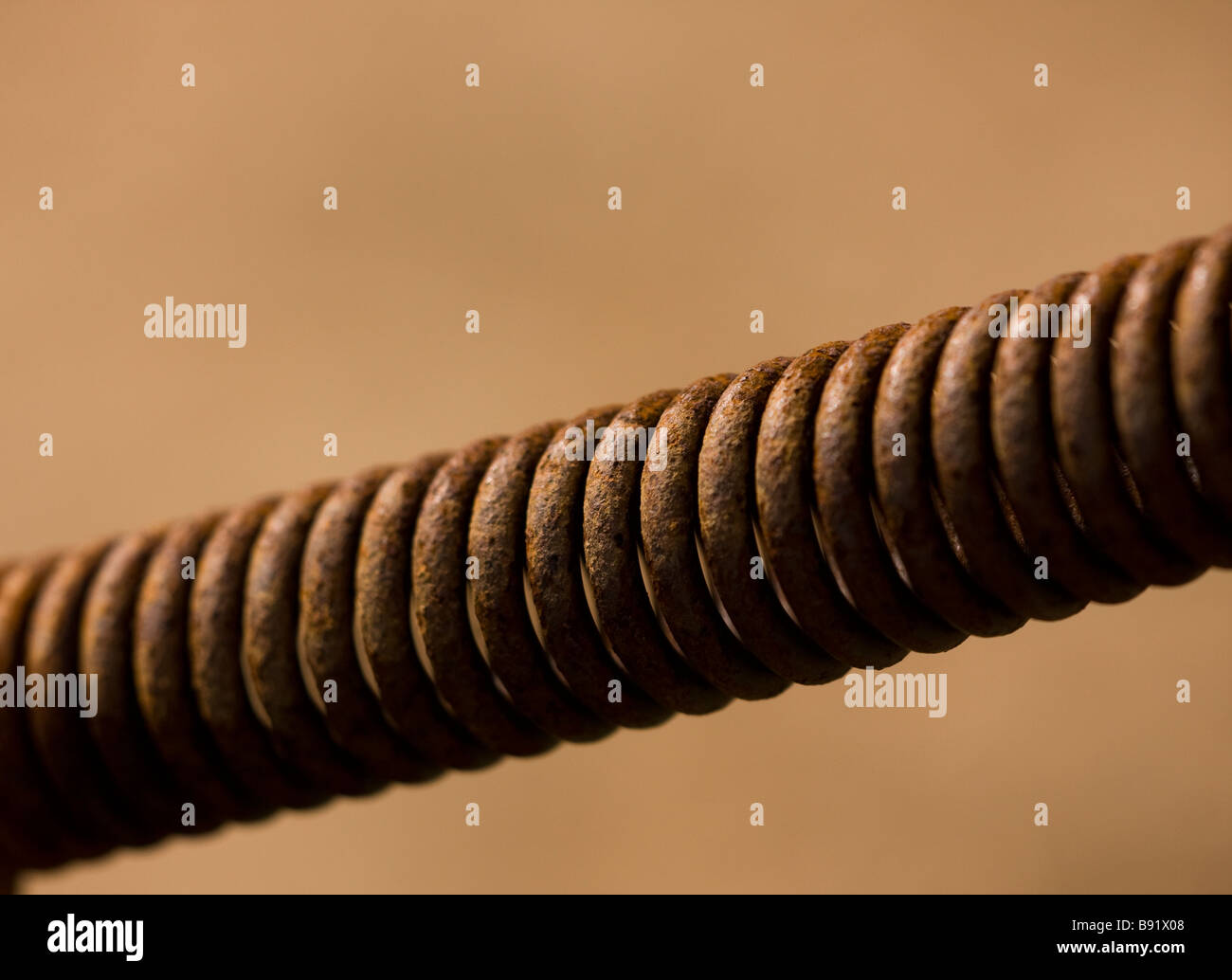 Rostige Tor Spule Stockfoto