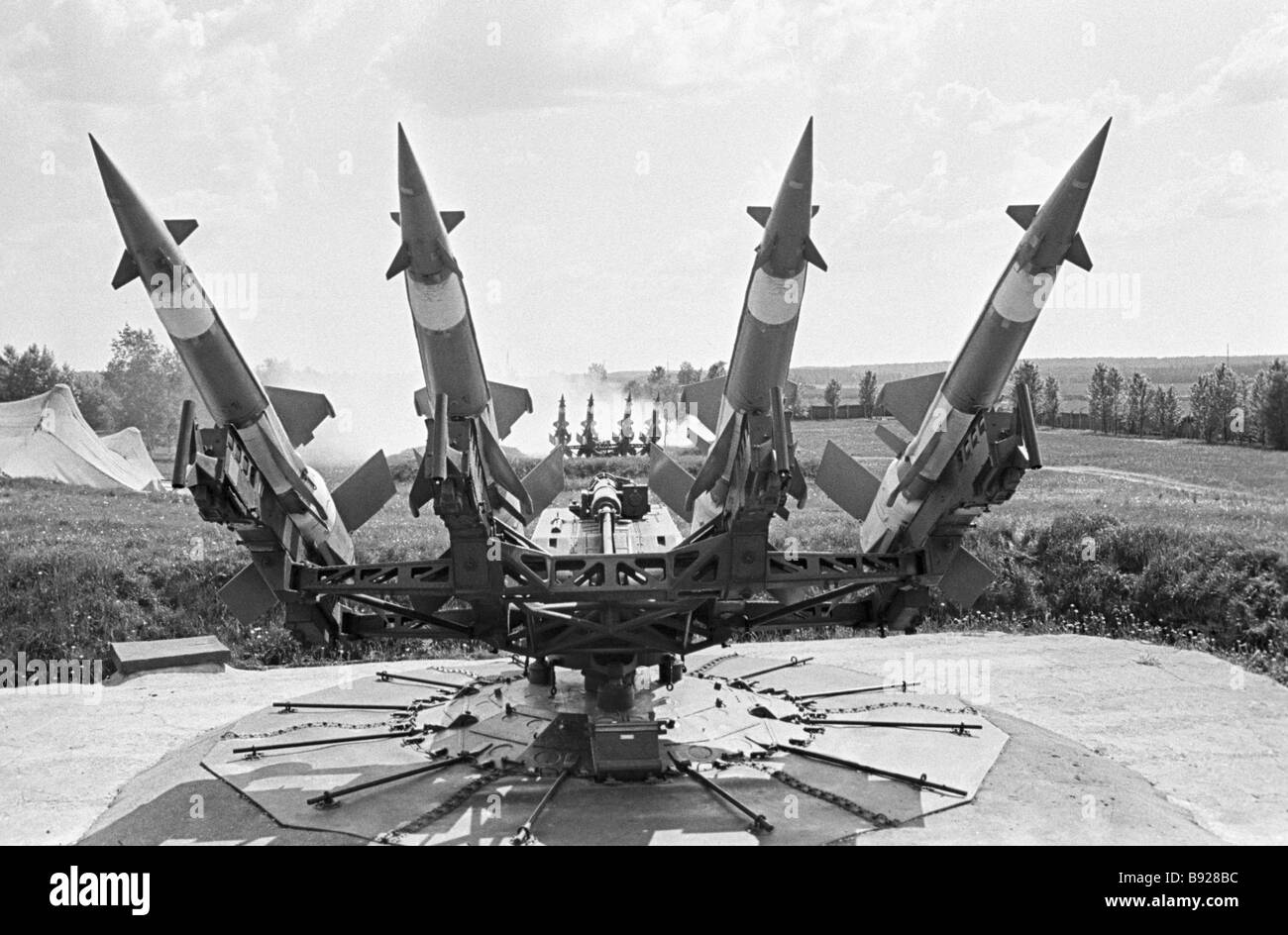 Anti-Raketen Abwehr komplexer Stockfoto