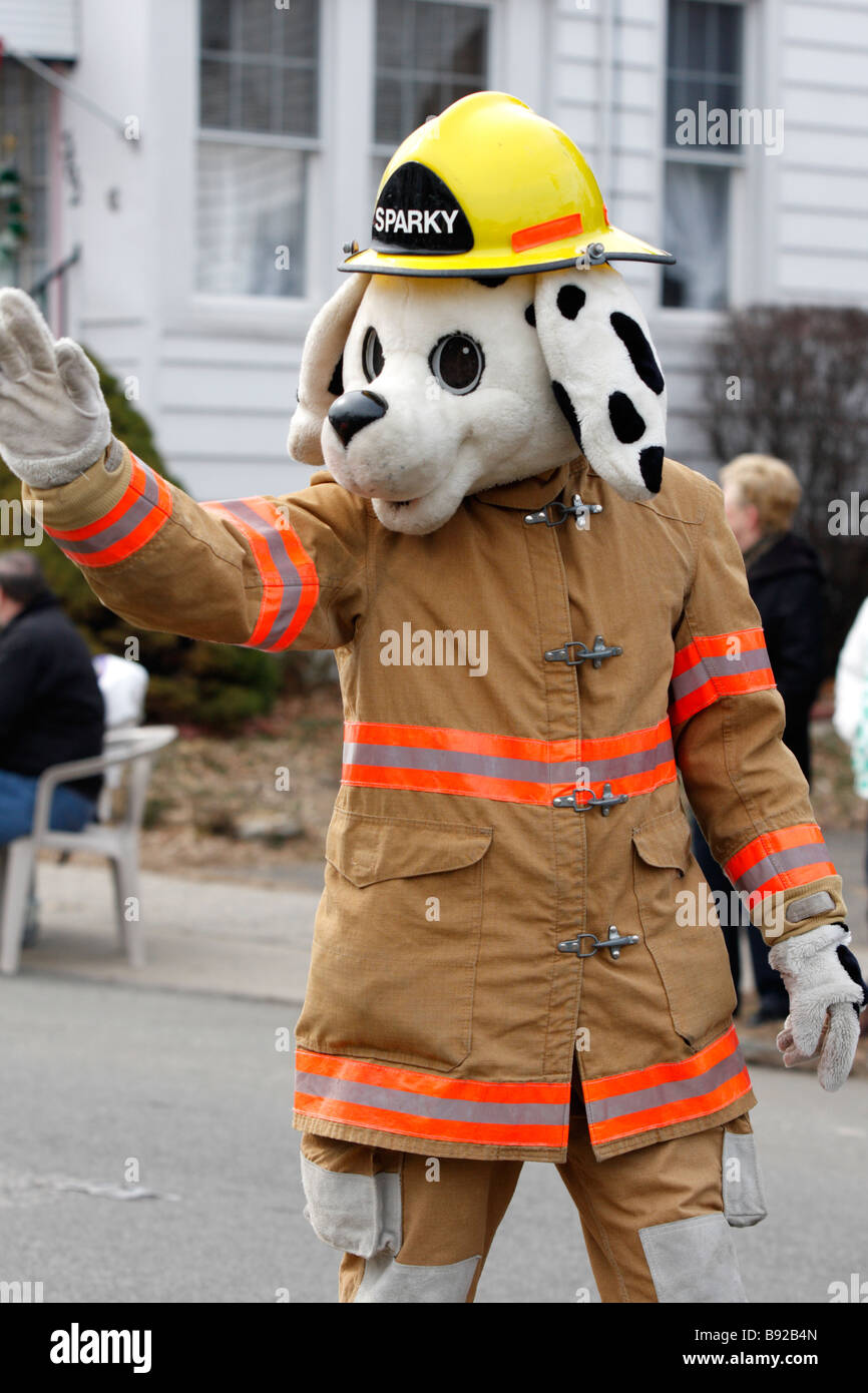 Sparky der Feuer-Hund Stockfotografie - Alamy