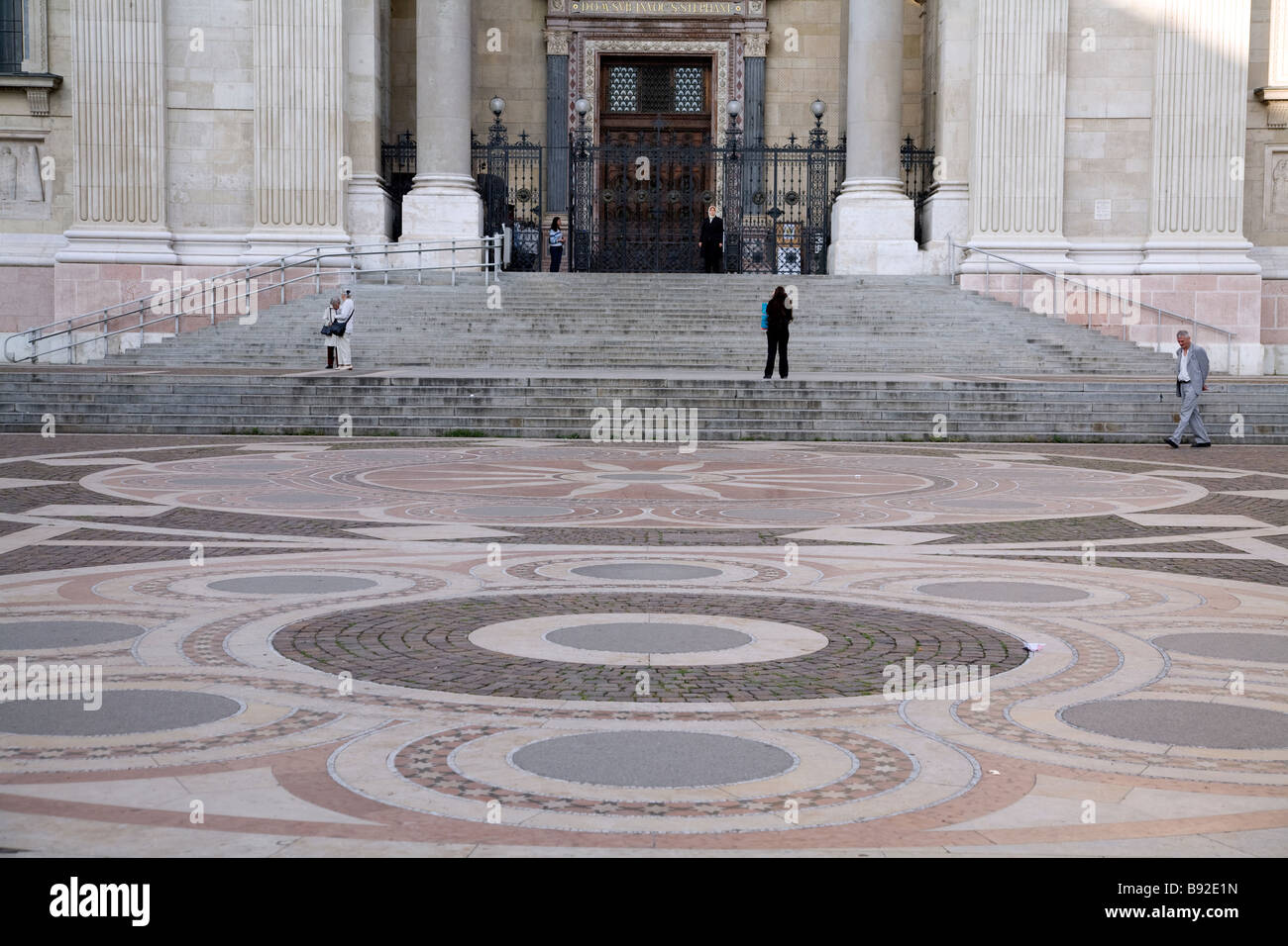 Eingang zum Matyas Kirche in Budapest Stockfoto