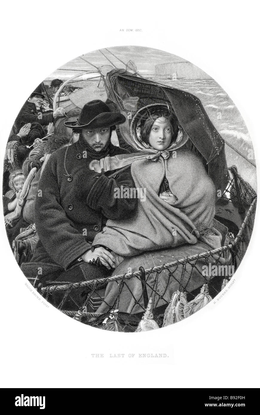 Die letzten von England Ford Madox Brown Maler englischen 1821 1893 präraffaelitische Stil Stockfoto