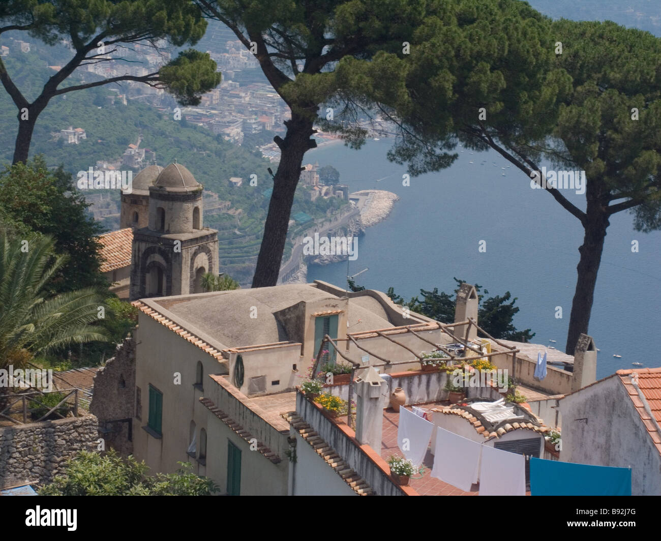 Ravello Amalfiküste-Kampanien-Italien-Europa-UNESCO-Welterbe Stockfoto
