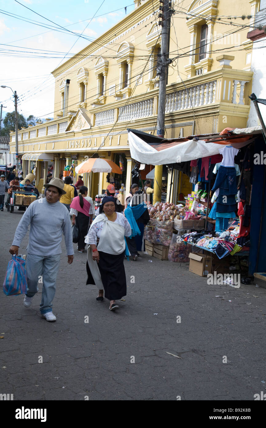 Lebensmittel-Markt von Otavalo, Ecuador Stockfoto