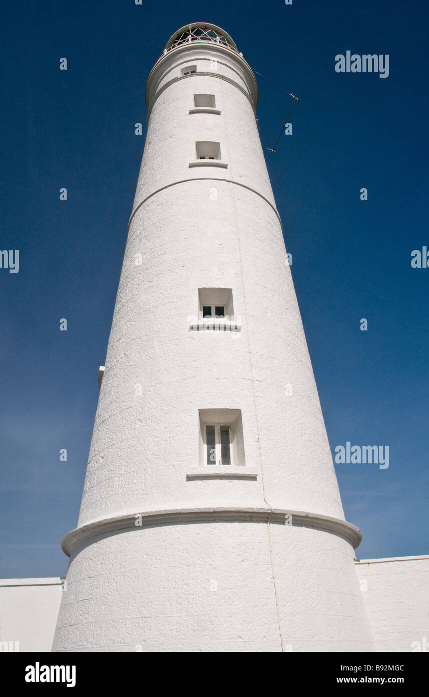Nash Point Leuchtturm in der Nähe auf der Glamorgan Heritage Coast Südwales Stockfoto