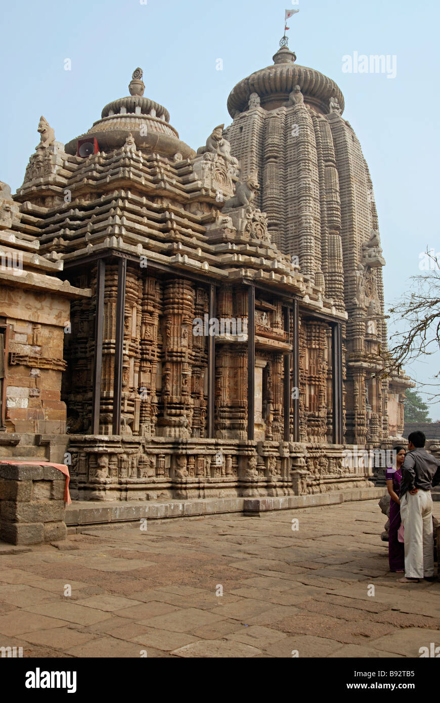 Ananda Vasudev Tempel, allgemeine Ansicht von Nordwesten. Bhubaneshwar, Orissa, Indien. Stockfoto