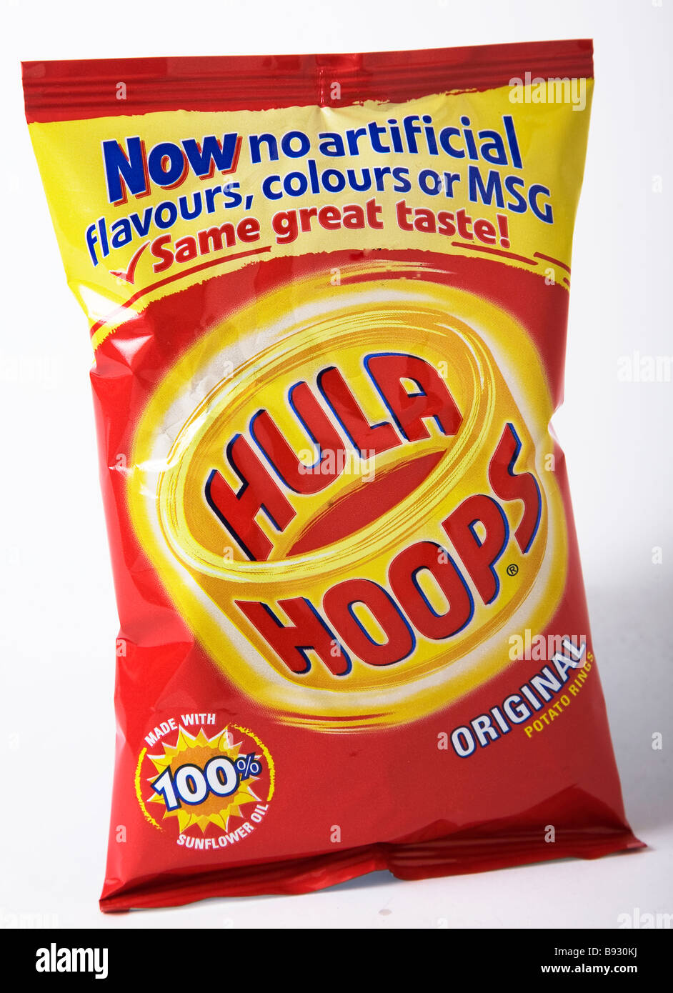 Hula hoops original Chips Stockfoto