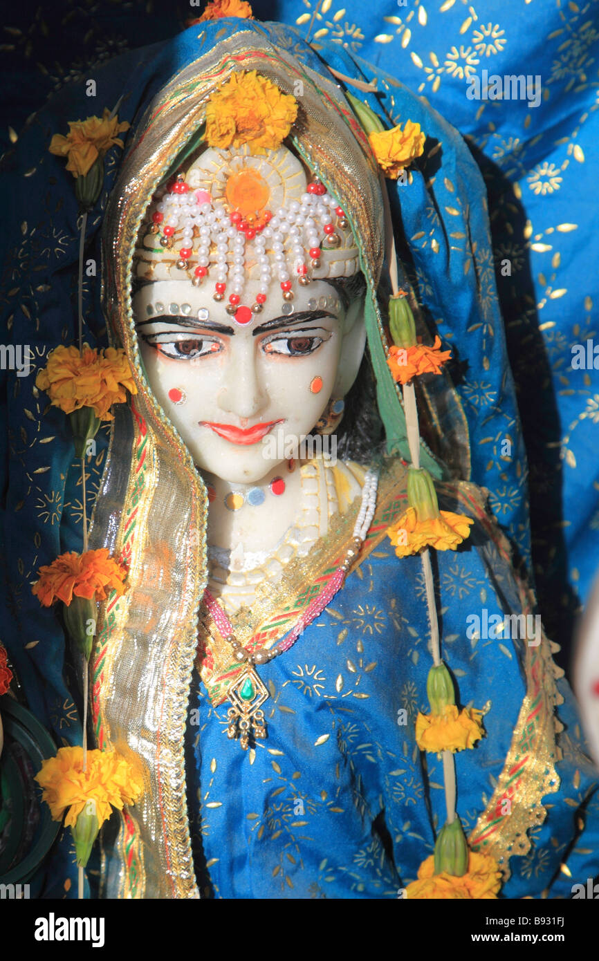 Indien Rajasthan Udaipur hindu-Göttinnenstatue Stockfoto